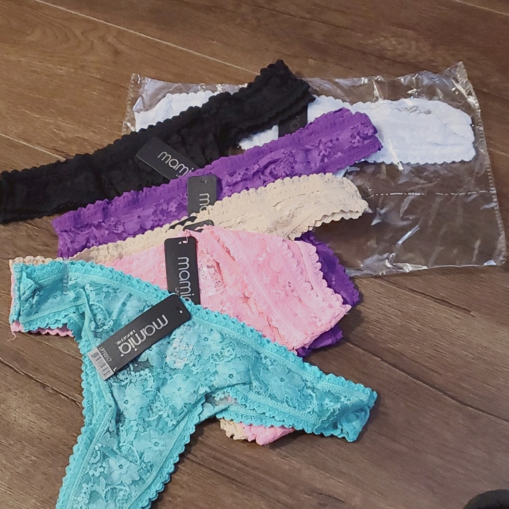 6 piece set thong panties